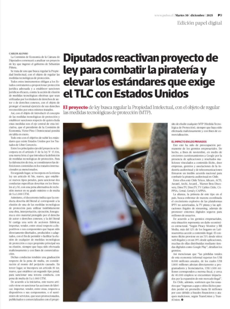 IDICAM lidera impulso legislativo para combatir la piratería digital y fortalecer los estándares tecnológicos