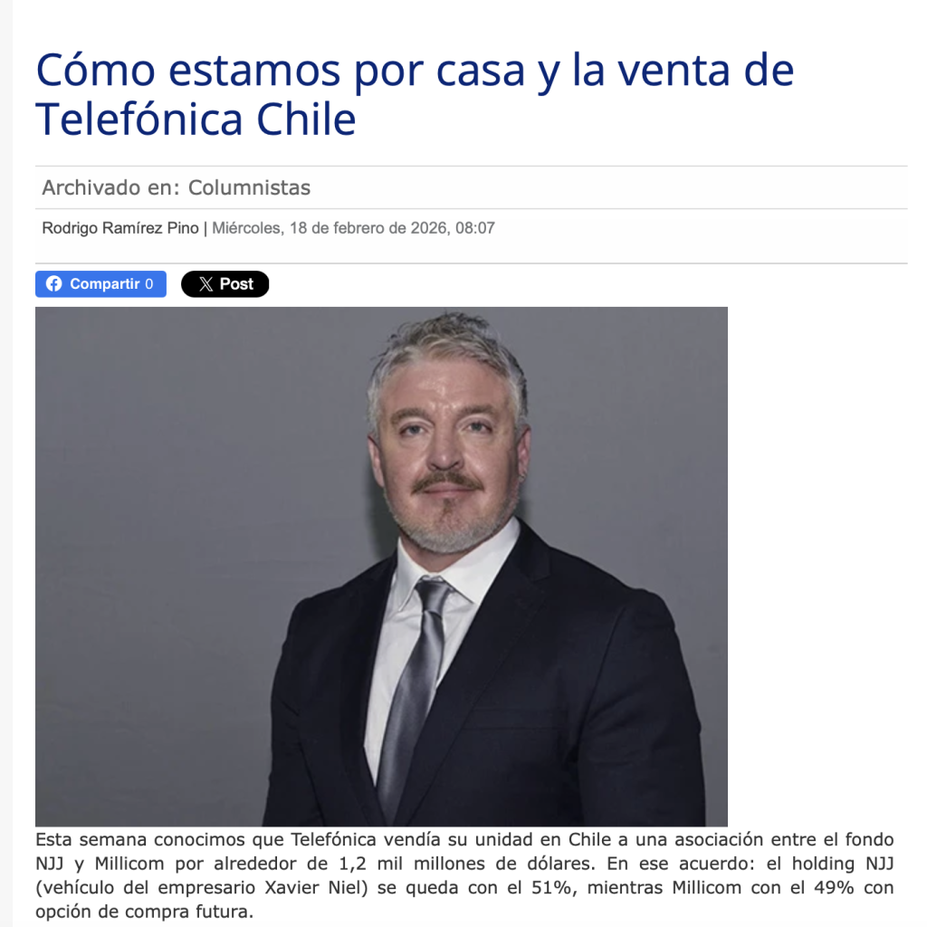 Columna publicada en Diario Estrategia
